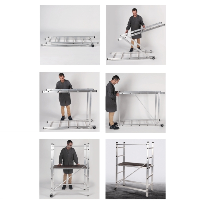 Andamio aluminio classicl altura de trabajo 3 mts - Suinplas