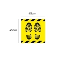 Vinilo adhesivo distancia seguridad 45x45  - Suinplas