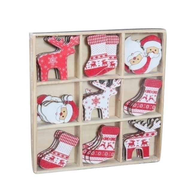Navidad decoracion piezas de 4 cm    - Suinplas