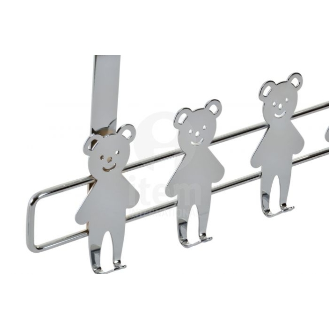 Perchero inox 33x16 puerta cromado 2 surt.    - Suinplas