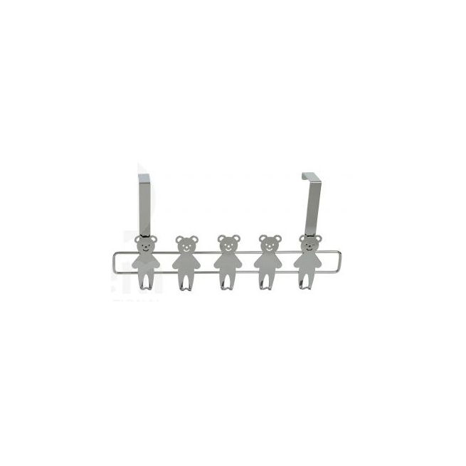 Perchero inox 33x16 puerta cromado 2 surt.    - Suinplas