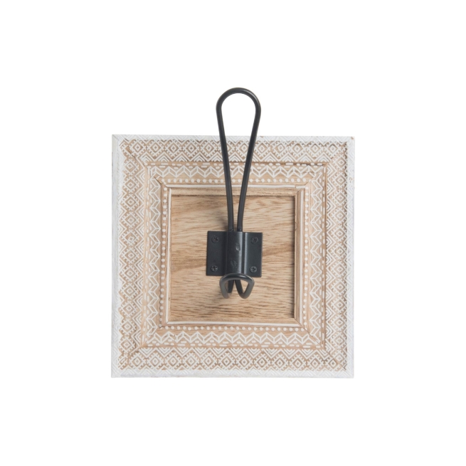 Perchero pared madera metal 1 colgador      - Suinplas
