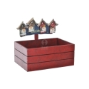 Navidad iman madera casa    - Suinplas