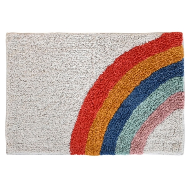 Alfombra algodon 60x40 300 gr. baño arcoiris - Suinplas