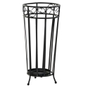 Paraguero forja negro 25x25x52    - Suinplas