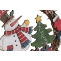 Navidad corona madera led 30x3x28,5 2 surt.    - Suinplas