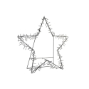 Navidad estrella metal led 89x26,5x84 negro     - Suin...