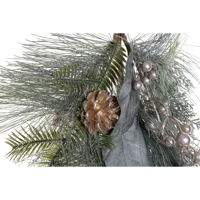 Navidad rama pvc metal 25x8x72 piña verde - Suinplas