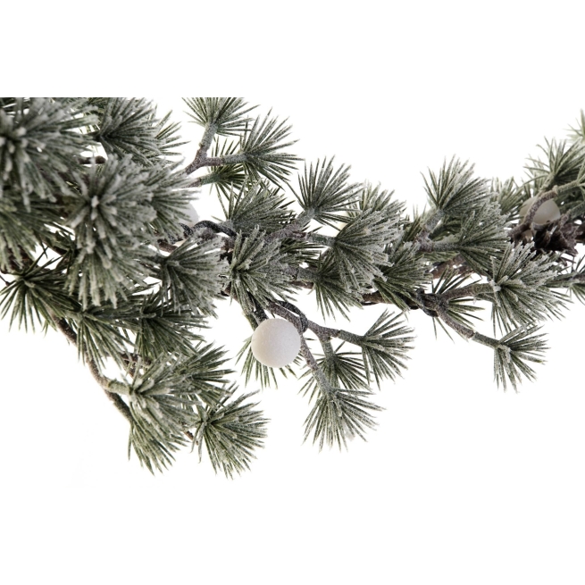 Navidad guirnalda led pe 15x15x170 bolas nevado verde  xx...