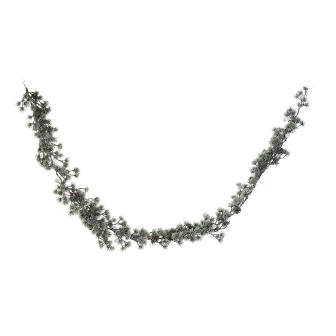 Navidad guirnalda led pe 15x15x170 bolas nevado verde  xx...