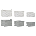 Cestas de ordenacion algondon  set de 3, surdidas - Suinplas