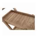 Camarera teca 70x45x60 ruedas natural marron - Suinplas
