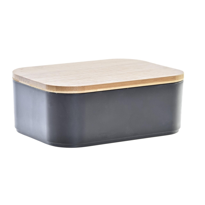 Joyero bambu espejo negro - Suinplas