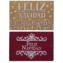 Navidad felpudo fibra coco 60x40x1,5 feliz navidad 2 surt...