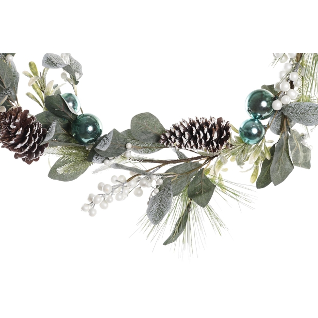 Navidad guirnalda pvc metal azul - Suinplas