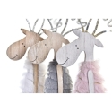 Navidad figura madera lana 9,5x4,5x30 reno 3 surt. - Suin...