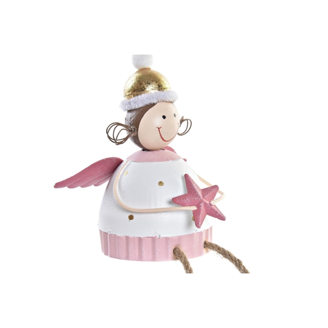 Navidad figura metal 9x6,5x11 hada dorado 2 surt. - Suinplas