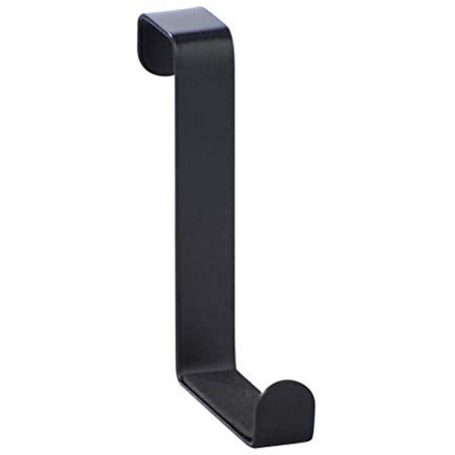 Colgador sobrepuerta negro mate  4ud - Suinplas