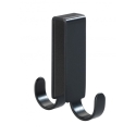 Percha mampara gancho doble vieste, negro - Suinplas