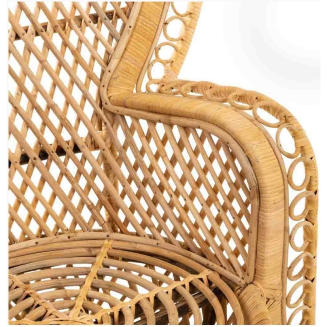 Sillon vintage de bambu peacok - Suinplas