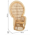Sillon vintage de bambu peacok - Suinplas