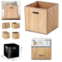 Cesta de almacenaje bambu 31x31x31cm - Suinplas