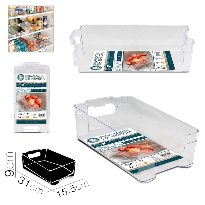 Caja almacenaje para nevera 31x15,5xh9 cm - Suinplas