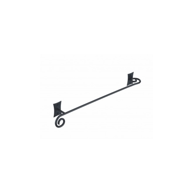 Toallero pared barra mod. rebecca negro  - Suinplas