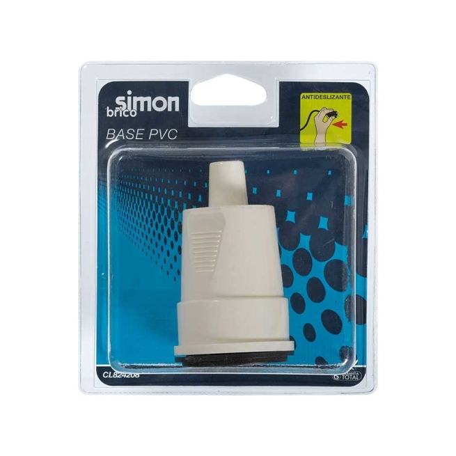 Base movil pvc 10/16a  250v blanco - Suinplas