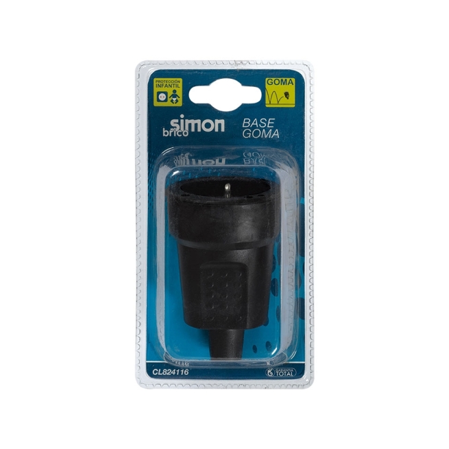 Base movil goma 16a negro - Suinplas