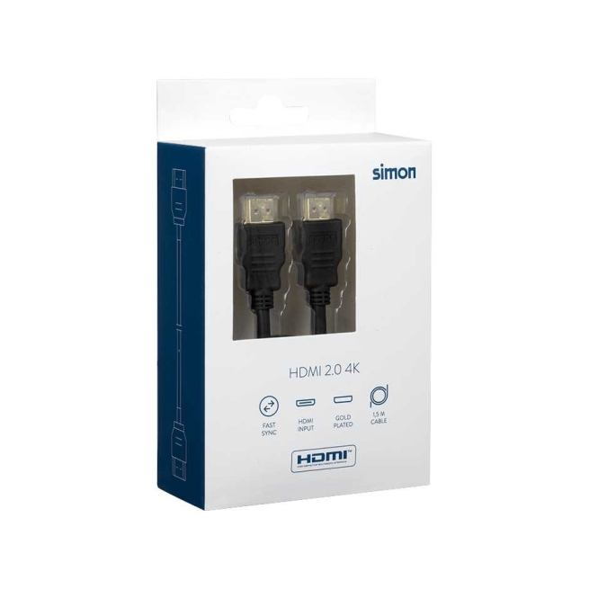 Cable hdmi 2.0 negro 1,5 metros - Suinplas