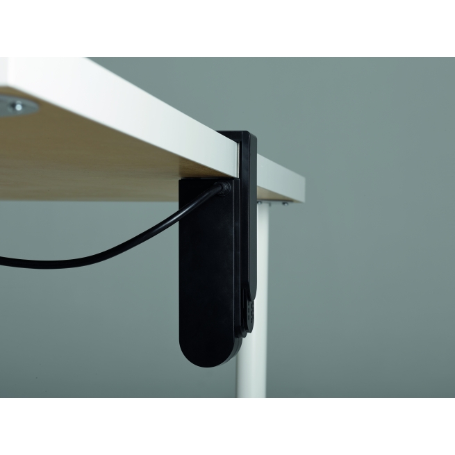 Base multiple  2 tomas con clip fijacion + 2 usb - Suinplas