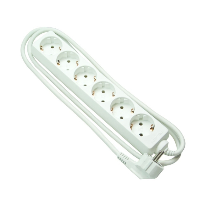 Regleta 6 tomas  cable  1,5m - Suinplas