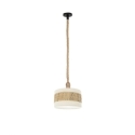 Lampara colgante nicaragua blanco / natural  30cm - Suinplas