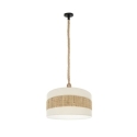 Lampara colgante nicaragua blanco / natural  50cm - Suinplas