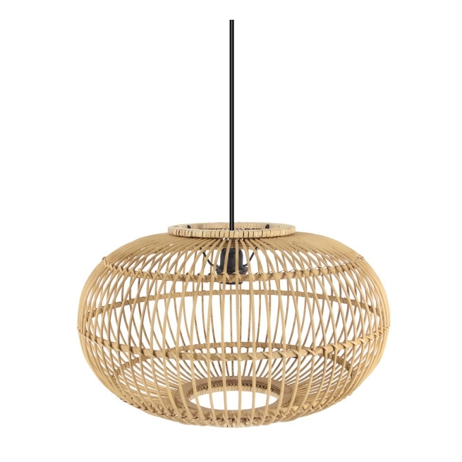 Lampara colgante bambu viseu neutra  50x50 - Suinplas