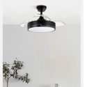 VENTILADOR TECHO ASPAS PLEGABLES OLIMPIA NEGRO