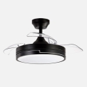 VENTILADOR TECHO ASPAS PLEGABLES OLIMPIA NEGRO