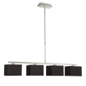 Lampara colgar negro cromo / pul   - Suinplas