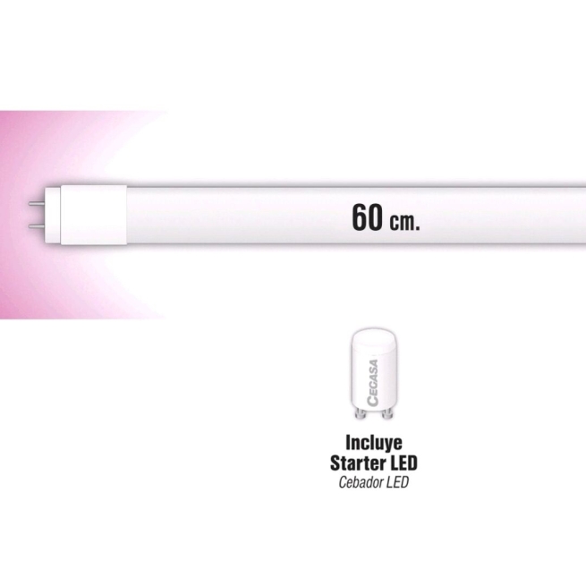 Tubo led cristal 60cm 9 w 6500k 800l - Suinplas