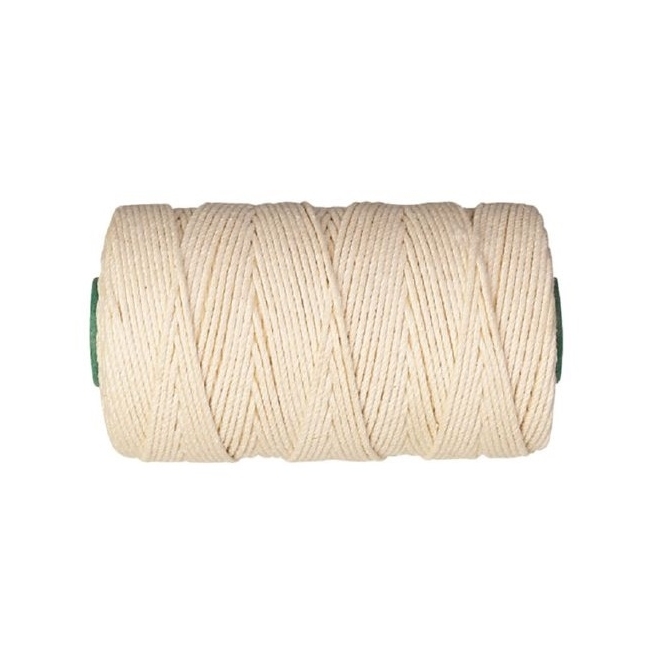 Cuerda algodon plomada blanco 5mm x 100 metros - Suinplas