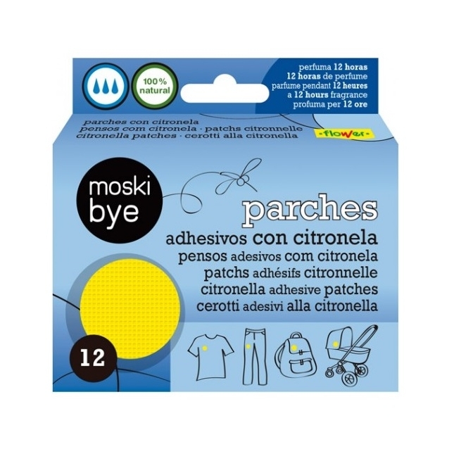 Parches antimosquitos  moskibye  12ud - Suinplas