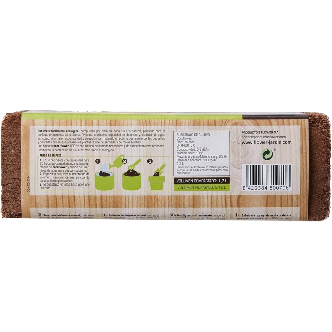 Sustrato cocoflower  9l - Suinplas