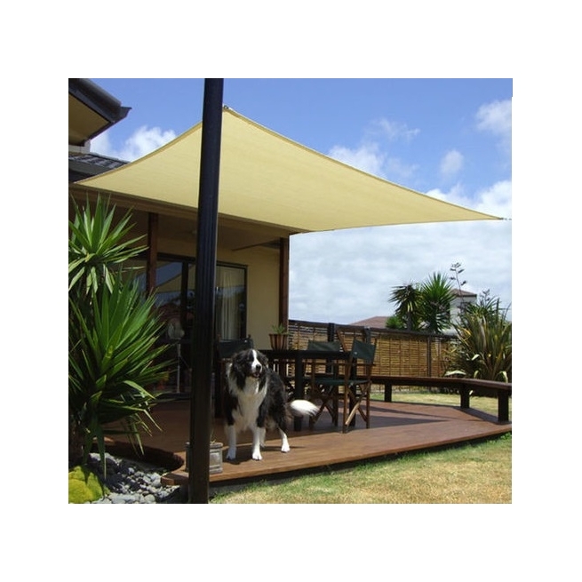 Toldo vela cuadrado 3,6 x 3,6 arena - Suinplas