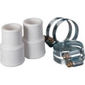 Conectores  para manguera piscina  diam 38/32 con abrazad...