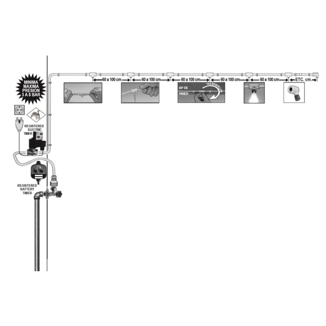 "Tapon cabezal nebulizacion  3/8""  2 ud - Suinplas"