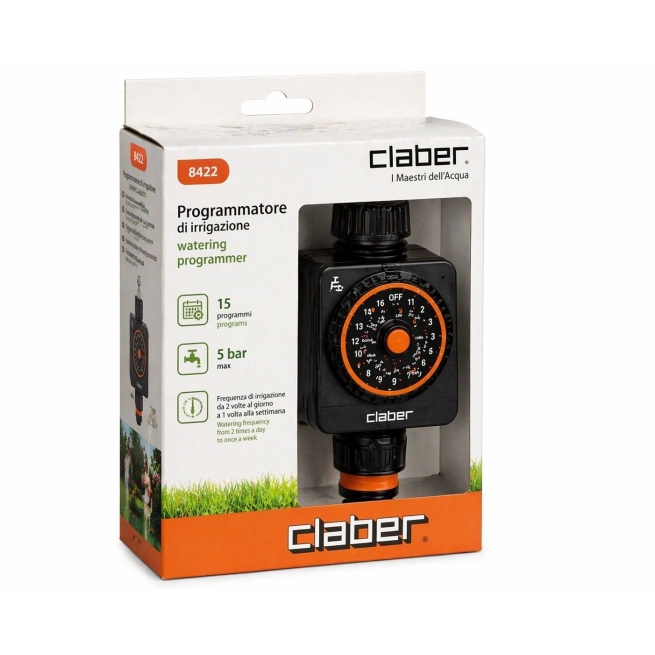 Programador de riego CLABER 15 programas automático 