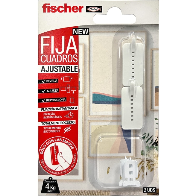 Fija cuadros  ajustable  fischer  2 ud - Suinplas