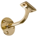 Soporte pasamanos 75mm  laton pulido - Suinplas