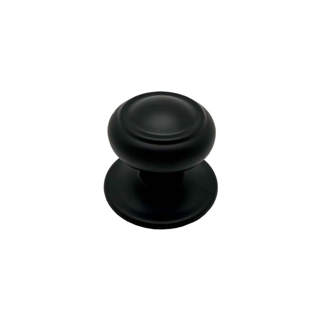 Pomo puerta aros 70mm negro - Suinplas
